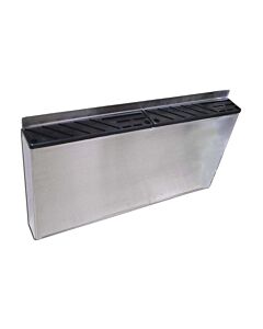 Omcan Stainless Steel Knife Rack Double With Black Insert