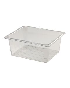 Cambro 5" Deep Colander Pan Camwear, Clear Polycarbonate