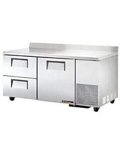 True TWT-67D-2-HC 67.25" Single Sold Door Deep Worktop Refrigerator with 2 Drawers and 20.6 cu.ft. Capacity - 115V - USA