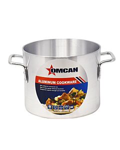 Omcan 8 Qt. Aluminum Stock Pot 9" Diameter - USA