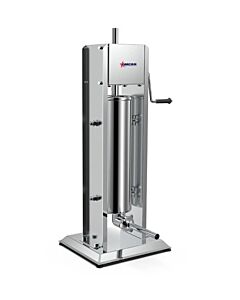 Omcan 15 lbs. Stainless Steel Vertical Gear Drive Manual Sausage Stuffer