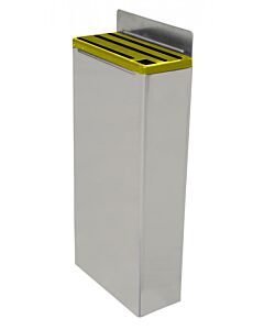 Omcan Extra Small Stainless Steel Knife Rack with Plastic Insert - Yellow - USA