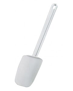 Omcan 14" White Rubber Spoonula with Plastic Handle - CA