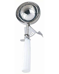 Omcan Ice Cream Scoop 4 2/3 OZ Oz Size 6 White