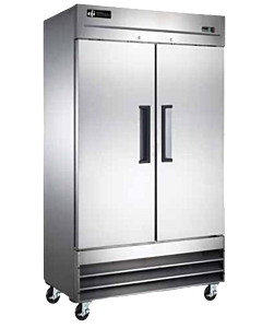 EFI X-Line F2-39VCX 39" Bottom Mount Two Solid Door Reach-In Freezer - 115V, 1/2 HP - CA