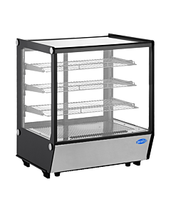 Zanduco 28" Square Glass Countertop Refrigerated Display with 145L Capacity - 110-120V, 350W - USA
