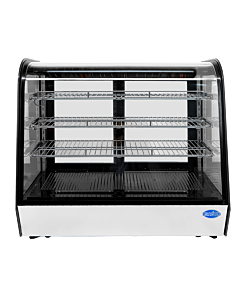 Zanduco 60" Curve Glass Countertop Refrigerated Display with 277L Capacity - 110-120V, 800W