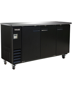 Celcold-CBB72B 73" Black Back Bar - 17.26 Cu.Ft. - USA