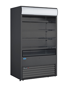 Zanduco 48" Grab-and-Go Refrigerated Floor Self-Serve Display Case with 700L Capacity - Black, 220V - CA