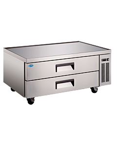 Zanduco 48" Two Drawer Refrigerated Stainless Steel Chef Base with 240L Capacity - 115V, 343W