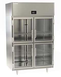 Delfield DSLR2-GH 55" Double Section Reach In Refrigeration with Glass Half Doors 45 cu. Ft. - 115V/1