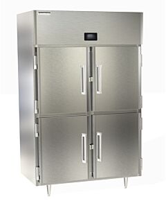 Delfield DSLR2-SH 55" Double Section Reach In Refrigeration with Solid Half Doors 45 cu.ft. - 115V/1