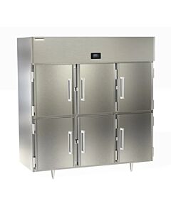 Delfield DSLR3-SH 83" Double Section Reach In Refrigeration with Solid Half Doors 68 cu.ft. - 115V/1