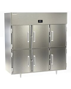 Delfield DSLR3-SH 83" Double Section Reach In Refrigeration with Solid Half Doors 68 cu.ft. - 115V/1 - CA
