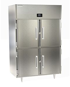 Delfield DSLF2-SH 55" Wide Double Section Reach In Freezer with Solid Half Doors