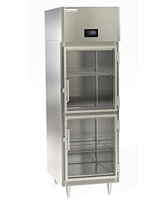 Delfield DSLF1-GH 27.4" Wide Single Section Reach In Freezer with Glass Half Doors
