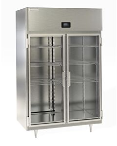 Delfield DSLF2-G 55" Wide Double Section Reach In Freezer with Glass Door
