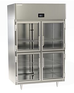 Delfield DSLF2-GH 55" Wide Double Section Reach In Freezer with Solid Half Doors