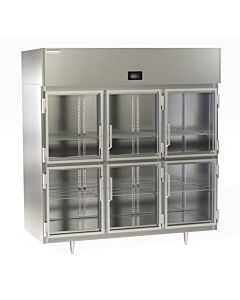 Delfield DSLF3-GH 83" Wide Triple Section Reach In Freezer with Glass Half Doors