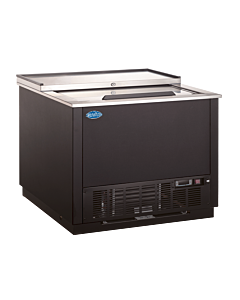 Zanduco 36" Black Glass Froster / Plate Chiller with 240L Capacity - 115V, 280W