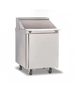 Delfield 4427NP-9M 27" Mega Top Salad Prep Tables (9) 1/6 size pan capacity 8.2 cu. Ft. - 115V/60/1