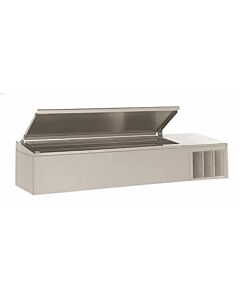 Delfield CTP 8160-NBP 60" Countertop Refrigerated Prep Rails (18) 1/6 Pan Capacity - 115V/60/1