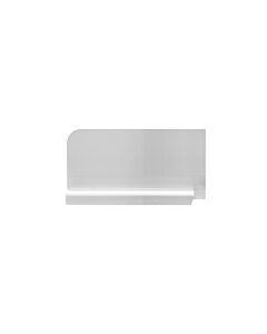 Zanduco Stainless Steel Splash Guard for 18" x 21" Pot Sinks - Left