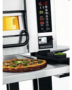 Pizza Master Extra retractable frontal unloading shelf for PM 93X (1-3 deck ovens) - CA
