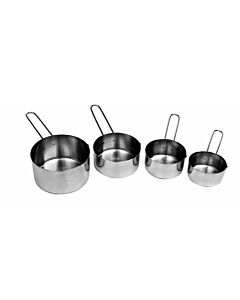 Omcan Stainless Steel Measuring Cup Set