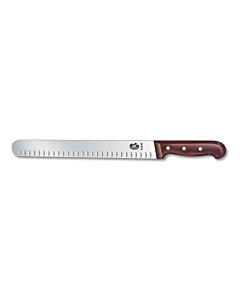 Victorinox 7.6059.12 14" Granton Edge Straight Slicer Knife with Wood Handle