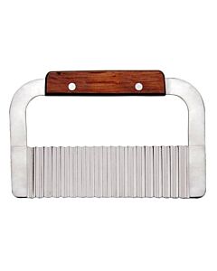 Omcan Crinkle Cut Serrator with Wood Handle Stainless Steel