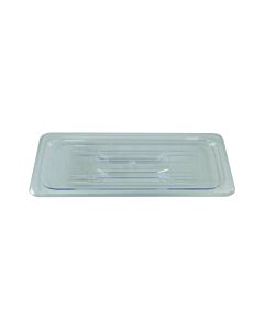 Omcan Ninth (1/9) Size Food Pan Solid Clear Polycarbonate Cover - CA
