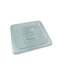 Omcan Sixth (1/6) Size Food Pan Solid Clear Polycarbonate Cover - CA