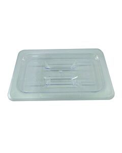 Omcan Quarter (1/4) Size Food Pan Solid Clear Polycarbonate Cover - USA