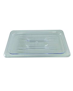 Omcan Third (1/3) Size Food Pan Solid Clear Polycarbonate Cover - USA