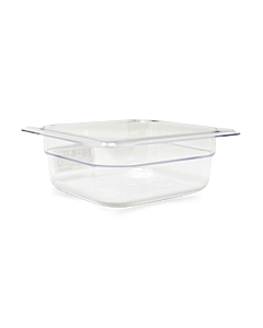 Omcan Sixth (1/6) Size Clear Polycarbonate Food Pan – 2 ½" Deep - CA