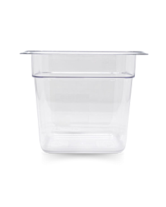Omcan Sixth (1/6) Size Clear Polycarbonate Food Pan – 6" Deep - CA