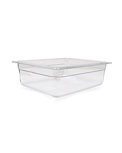 Omcan Half (1/2) Size Clear Polycarbonate Food Pan – 4" Deep - CA