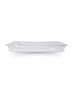 Omcan Full-Size Clear Polycarbonate Food Pan – 2 ½" Deep - CA