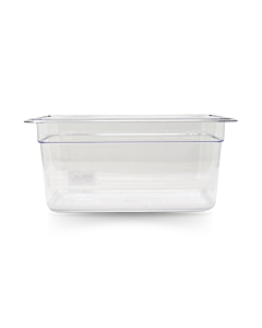 Omcan Third (1/3) Size Clear Polycarbonate Food Pan – 6" Deep - CA