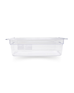 Omcan Third (1/3) Size Clear Polycarbonate Food Pan – 4" Deep - CA