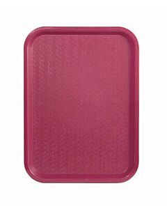 Omcan Fast Food Tray 12" X 16" Burgundy - USA