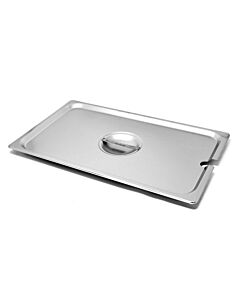 Omcan Full Size Slotted Stainless Steel Steam Table Pan Cover - USA