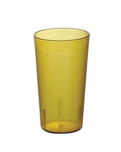 Omcan 80334 9.5 oz Amber Pebbled Tumbler - CA