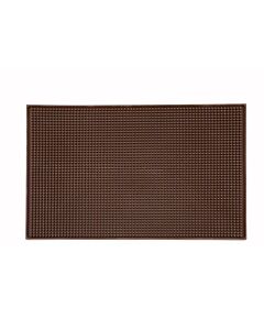 Omcan 12" X 18" Brown Bar Service Mat