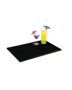 Omcan 12" X 18" Black Bar Service Mat