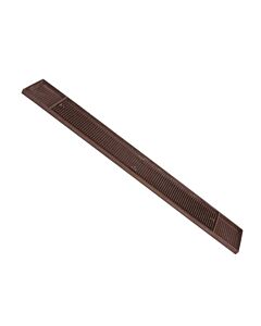 Omcan 3-1/4" X 27" Brown Bar Rail Spill Mat - CA