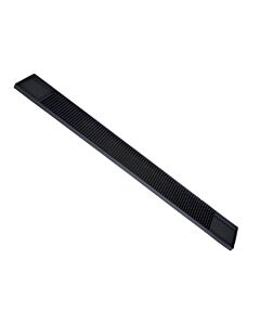 Omcan 3-1/4" X 27" Black Bar Rail Spill Mat - CA