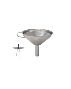 Omcan 5" Stainless Steel Wide-Mouth Funnel with Removable Strainer