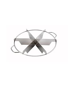 Omcan 6-Cut Stainless Steel Pie Cutter - USA
